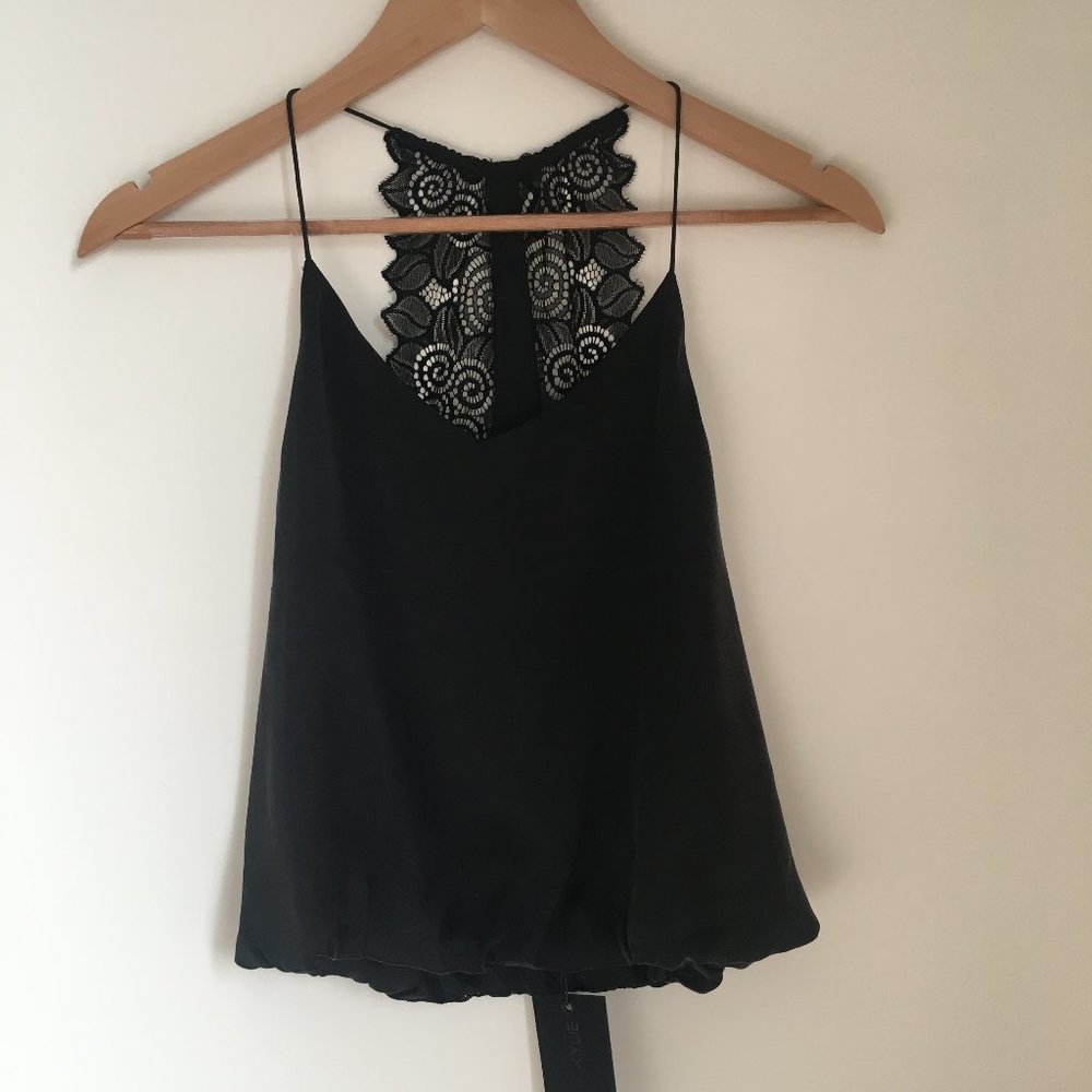 Kendall & Kylie Lace Silk Cami Top